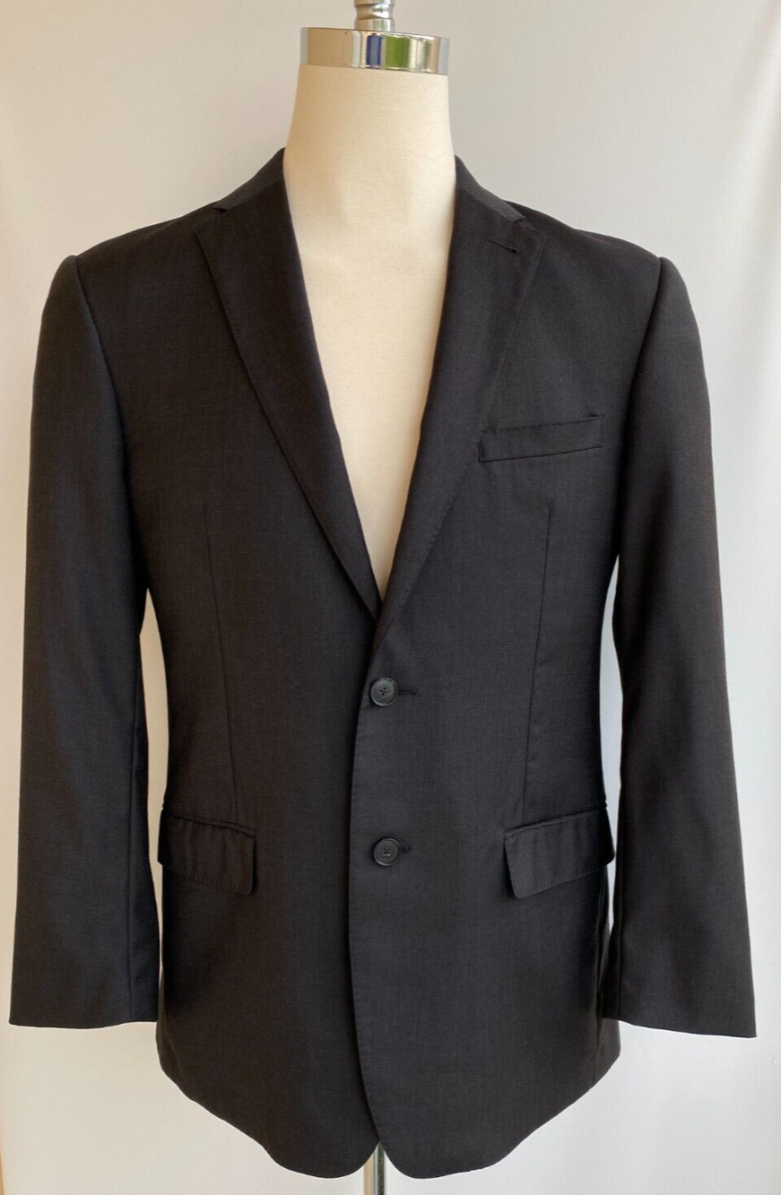 Joseph Jos. A. Bank Slim Fit 100% Wool Gray Dual Vent Blazer Sport Jacket 40R